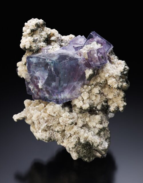 Fluorite, Muscovite: Yaogangxian mine, Yizhang Co., Chenzhou, Hunan Province, China