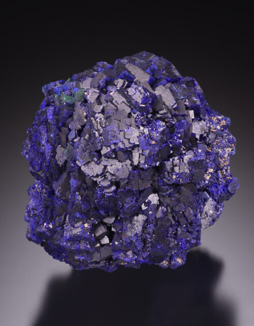 Azurite: Shilu Mine, Yangchun Co., Yangjiang, Guangdong, China