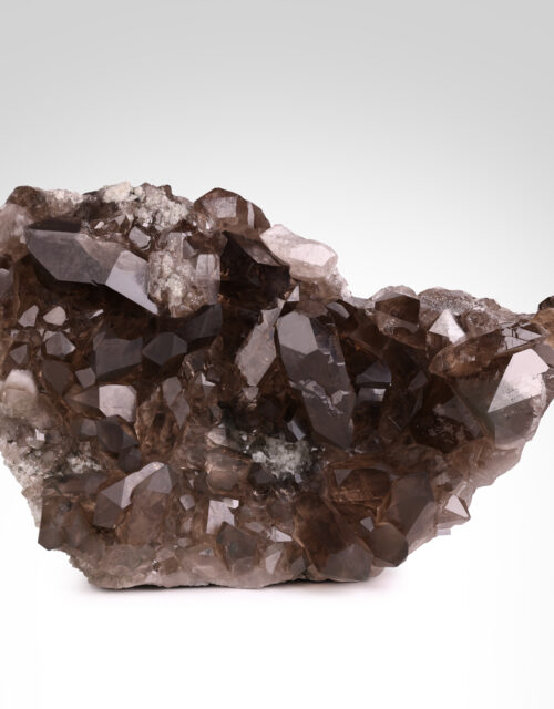 Smoky Quartz (Gwindel): Argentière Glacier, Chamonix, Haute-Savoie, Auvergne-Rhône-Alpes, France