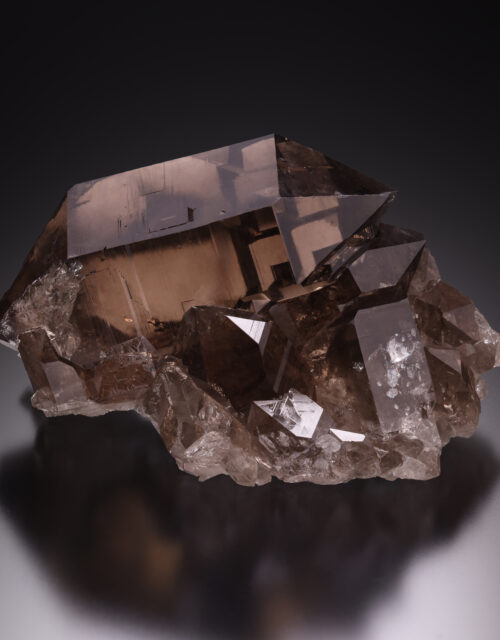 Smoky Quartz (Gwindel): Talèfre Glacier, Chamonix, Chamonix-Mont-Blanc, Haute-Savoie, Auvergne-Rhône-Alpes, France