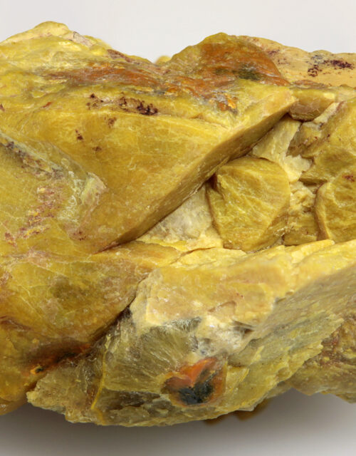 Uranophane, Uraninite: Boqueirão pegmatite, Parelhas, Rio Grande do Norte, Brazil