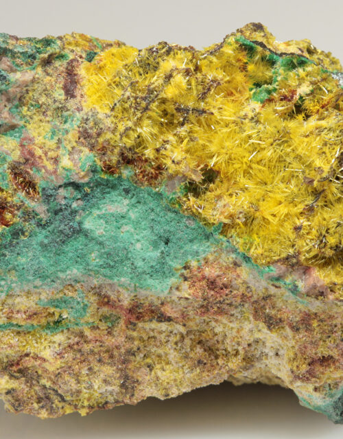 Uranophane, Malachite, Digenite: Musonoi Mine, Kolwezi, Mutshatsha, Lualaba, DR Congo