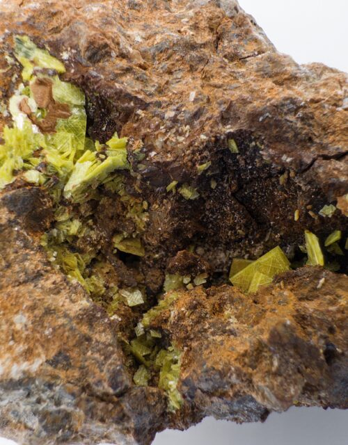 Autunite: Urgeiriça Mines, Canas de Senhorim, Nelas, Viseu, Portugal