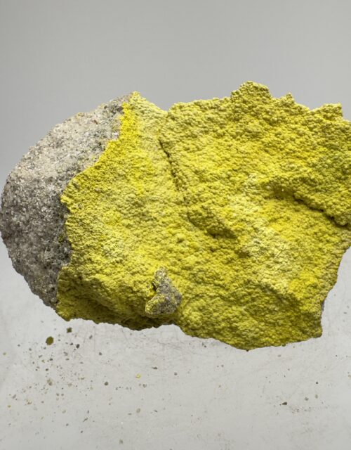 Tyuyamunite: Parco #7 Mine, Parco mines, Yellow Car Mesa, Thompsons Mining District, Grand County, Utah, USA