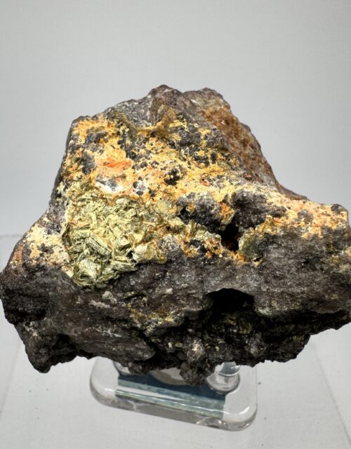 Autunite: Himmelfahrt Mine, Johanngeorgenstadt, Erzgebirgskreis, Saxony, Germany