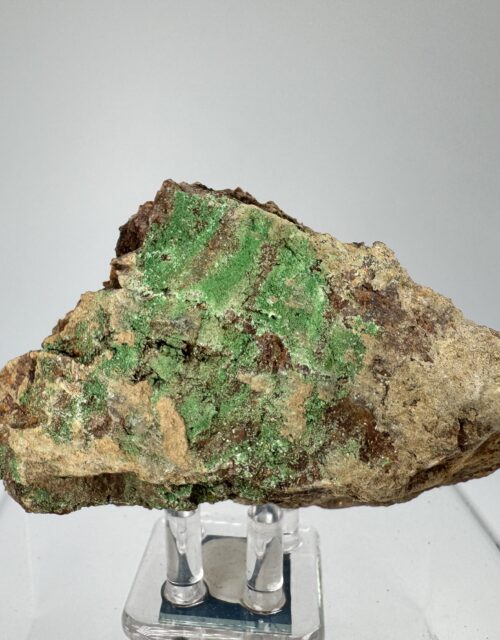 Metatorbernite: Geister vein, Rovnost Mine, Jáchymov, Karlovy Vary District, Karlovy Vary Region, Czech Republic