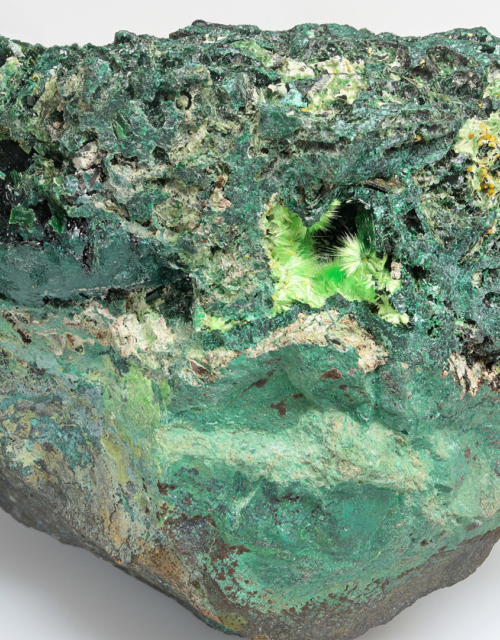 Vandenbrandeite, Cuprosklodowskite, Kasolite, : Musonoi Mine, Kolwezi, Mutshatsha, Lualaba, DR Congo