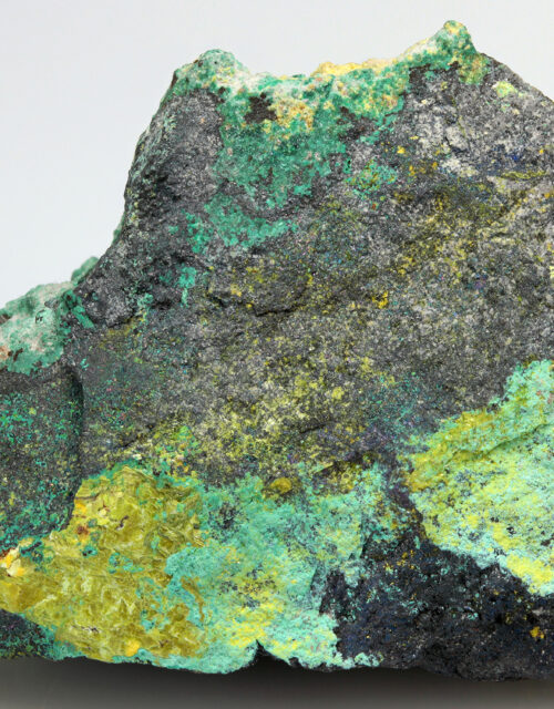 Marthozite, Guilleminite, Malachite, Digenite: Musonoi Mine, Kolwezi, Mutshatsha, Lualaba, DR Congo