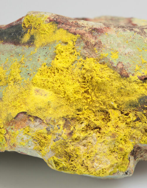 Schoepite ps. Rutherfordine: Musonoi Mine, Kolwezi, Mutshatsha, Lualaba, DR Congo