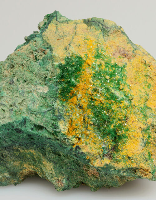 Kasolite, Metatorbernite, Malachite, Digenite: Musonoi Mine, Kolwezi, Mutshatsha, Lualaba, DR Congo