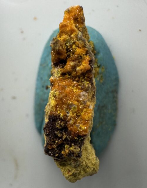 Billietite, Kasolite: Shinkolobwe Mine, Shinkolobwe, Haut-Katanga, DR Congo