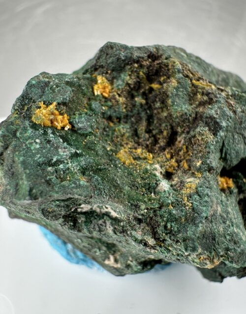 Kasolite, Malachite: Musonoi Mine, Kolwezi, Mutshatsha, Lualaba, DR Congo