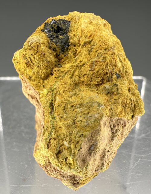 Uraninite var. Pitchblende, Uranophane: LaRue Project, Marshall Pass, Gunnison County, Colorado, USA