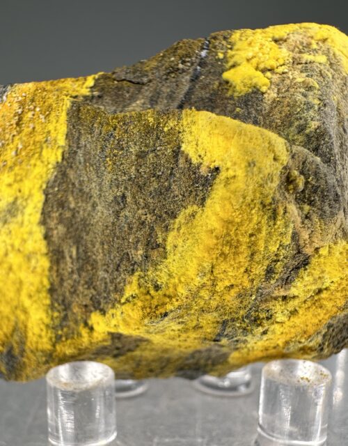 Tyuyamunite, Uranophane: Atlas #9 mine, Tidwell Draw, San Rafael District, Emery County, Utah, USA