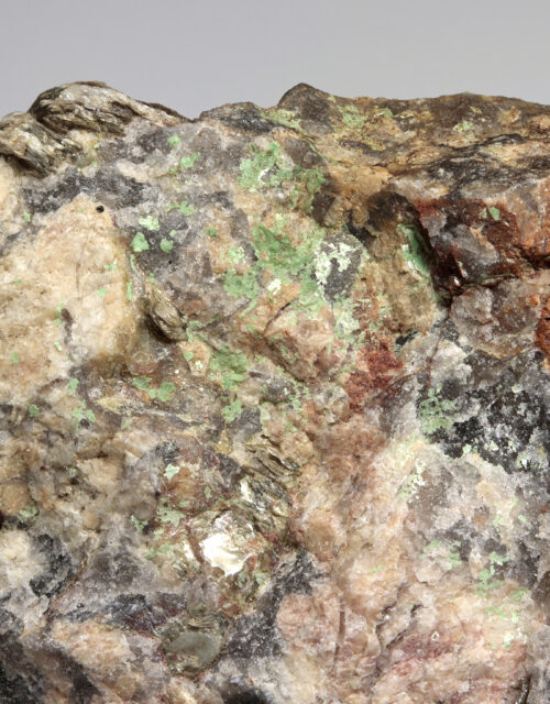 Torbernite: Andrews Quarry, Portland, Middlesex County, Connecticut
