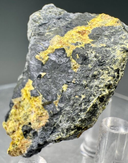 Uraninite, Soddyite, Uranophane: Shinkolobwe Mine, Shinkolobwe, Kambove, Haut-Katanga, DR Congo