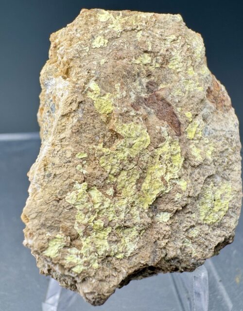 Schröckingerite: Lost Creek area, Sweetwater County, Wyoming, USA