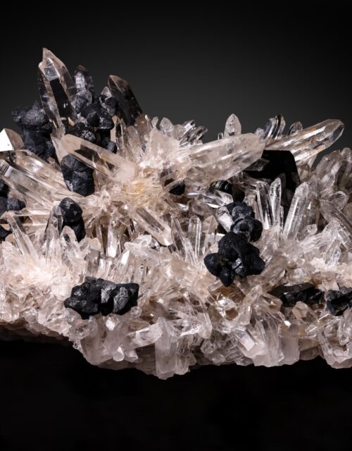Ferberite, Quartz, Sphalerite: Kami Mine, Ayopaya Province, Cochabamba, Bolivia