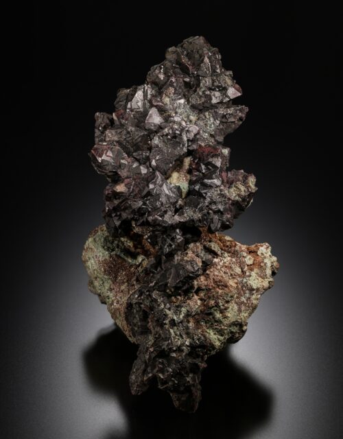 Native Copper, Tenorite: Caledonia mine, Mass City, Ontonagon County, Michigan, USA