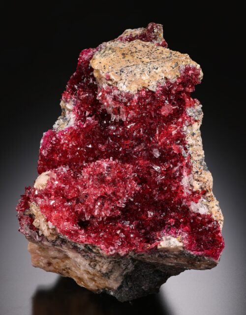 Roselite, Dolomite: Bou Azzer Mine, Ouisselsate Caïdat, Amerzgane Cercle, Ouarzazate Province, Drâa-Tafilalet Region, Morocco
