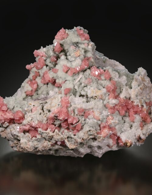 Rhodochrosite, Quartz: Grizzly Bear mine, Bear Creek, Ouray Mining District, Ouray County, Colorado, USA
