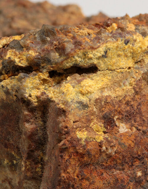 Kasolite: La Faye Mine, Grury, Charolles, Saône-et-Loire, Bourgogne-Franche-Comté, France