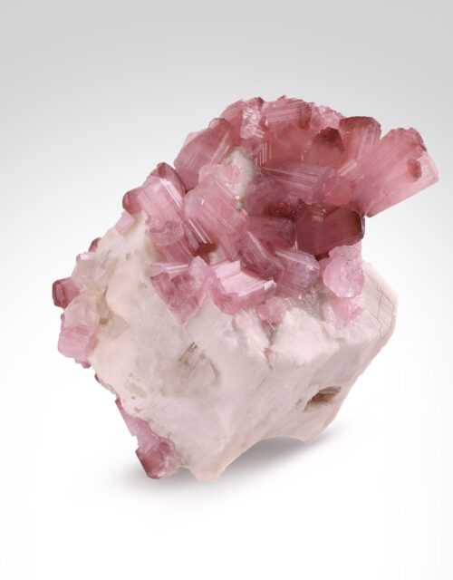 Elbaite Tourmaline, Microcline, Quartz