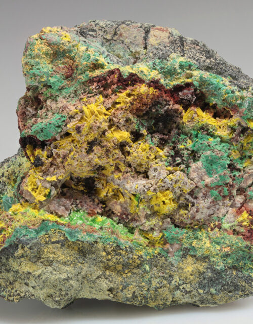 Rutherfordine, Schoepite, Cuprosklodowskite, Malachite